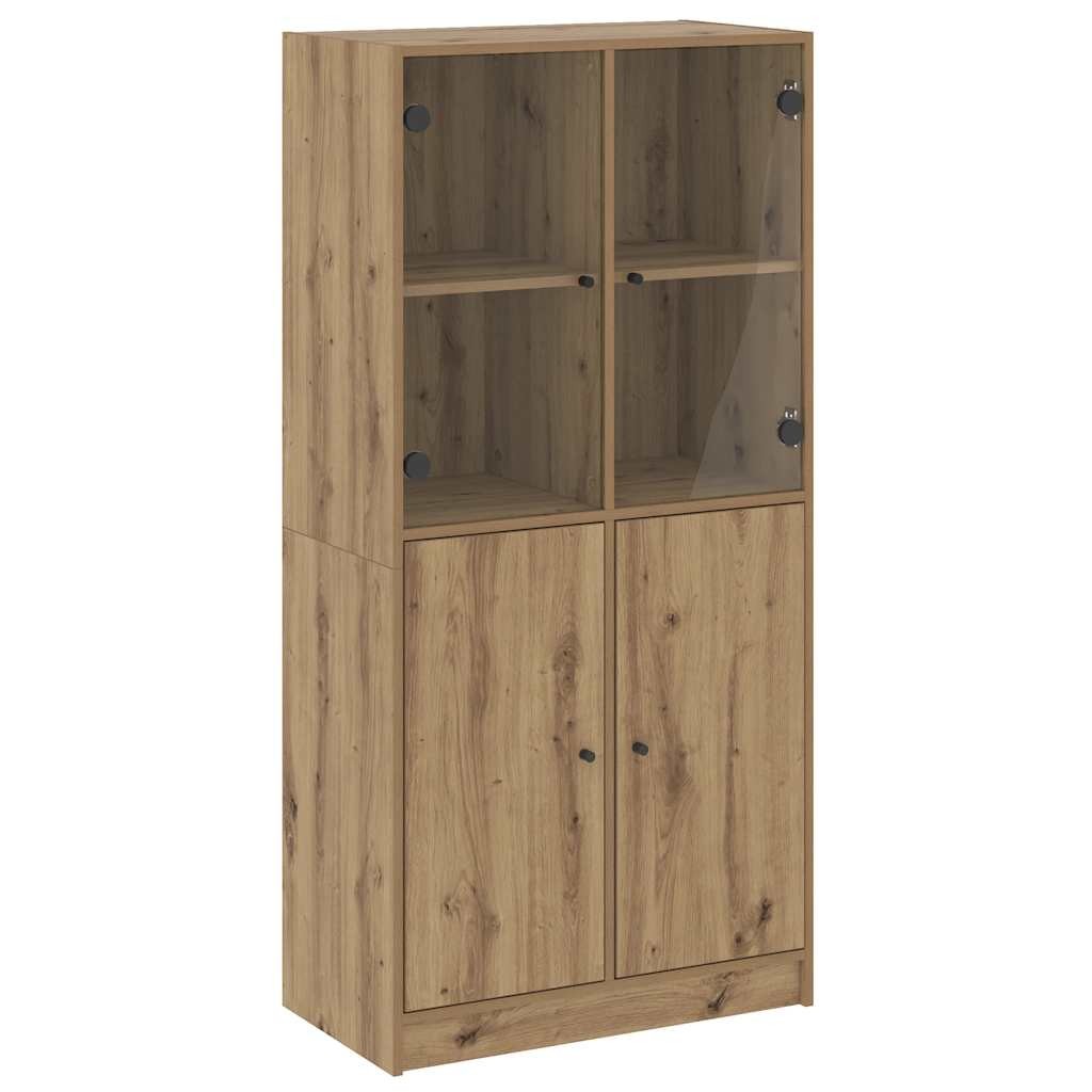 Highboard with Doors Artisian Oak 68x37x142 cm Engineered Wood vidaXL
