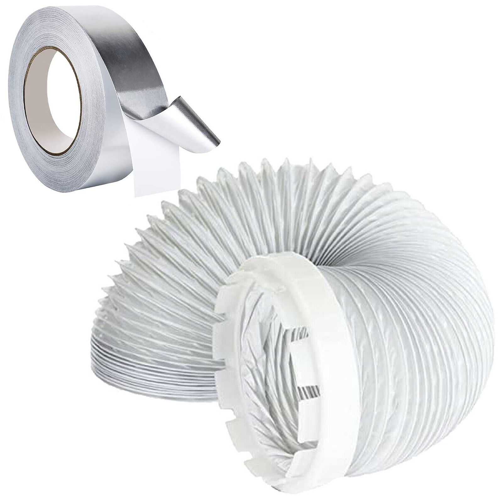 Hose & Adaptor Vent Kit for INDESIT Tumble Dryer Steam Outlet Pipe + Foil Tape