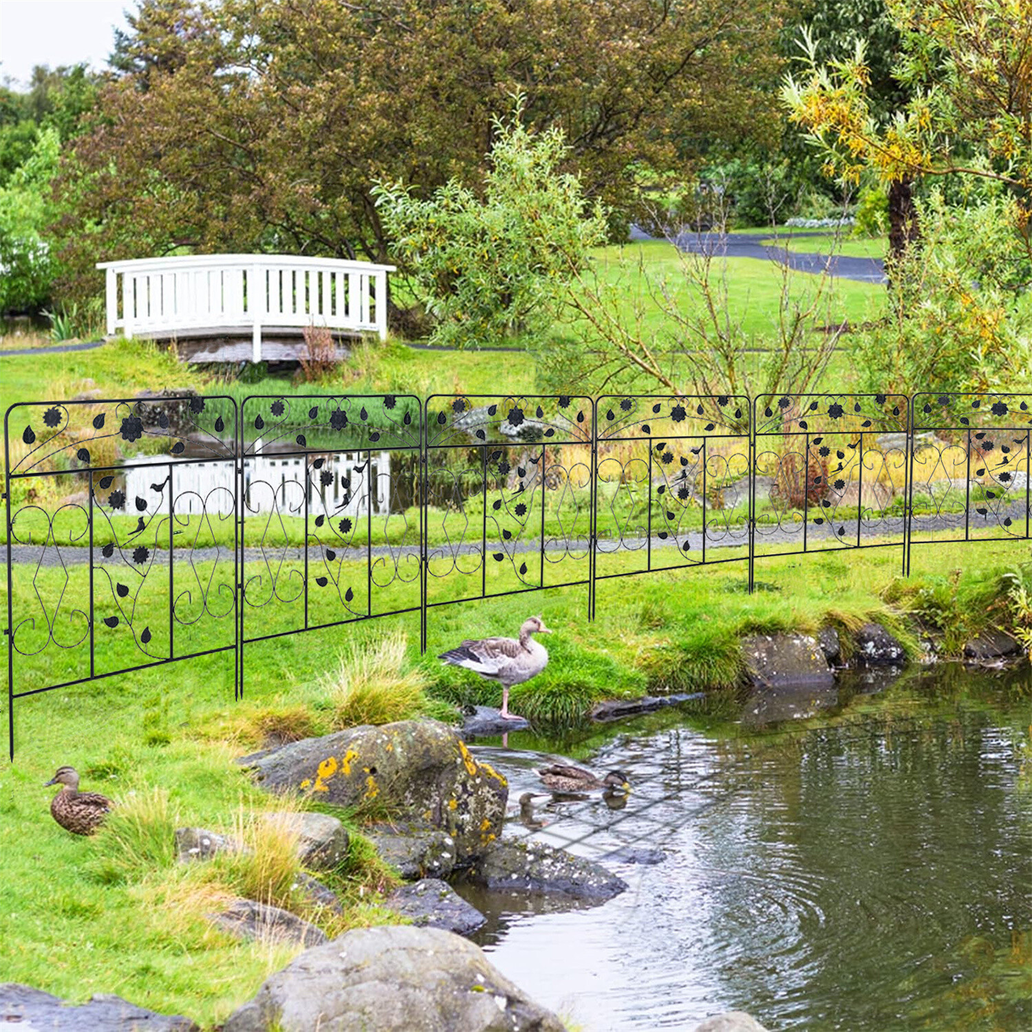 Rustproof Garden Fencing Dog Animal Barrier Fence Poultry Cage Pen 31in x 9.8ft