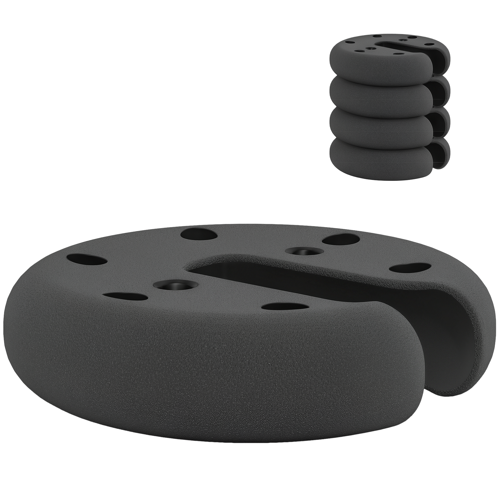 Outsunny Tent Weight Base 4pcs Gazebo Foot Leg Pole Anchor Weights Marquee