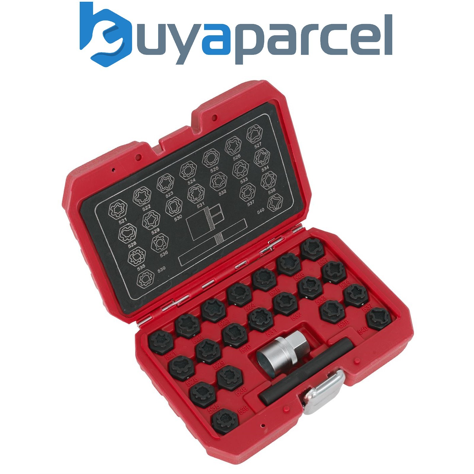 Sealey SX220 Locking Wheel Nut Key Set for VAG 22pc