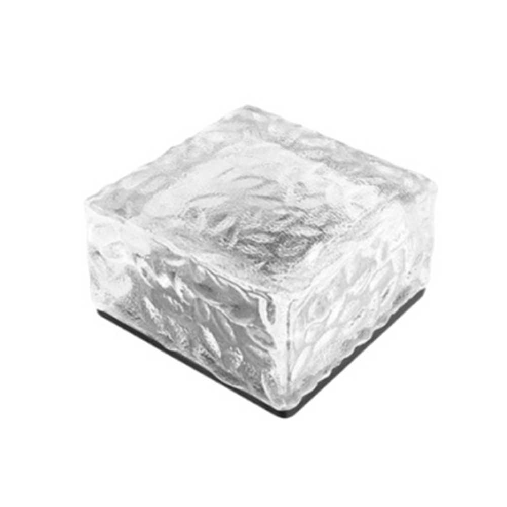 3X(Outdoor Solar Lights Led Ice Brick Lamp Stair Step Paver Lamp Yard5095