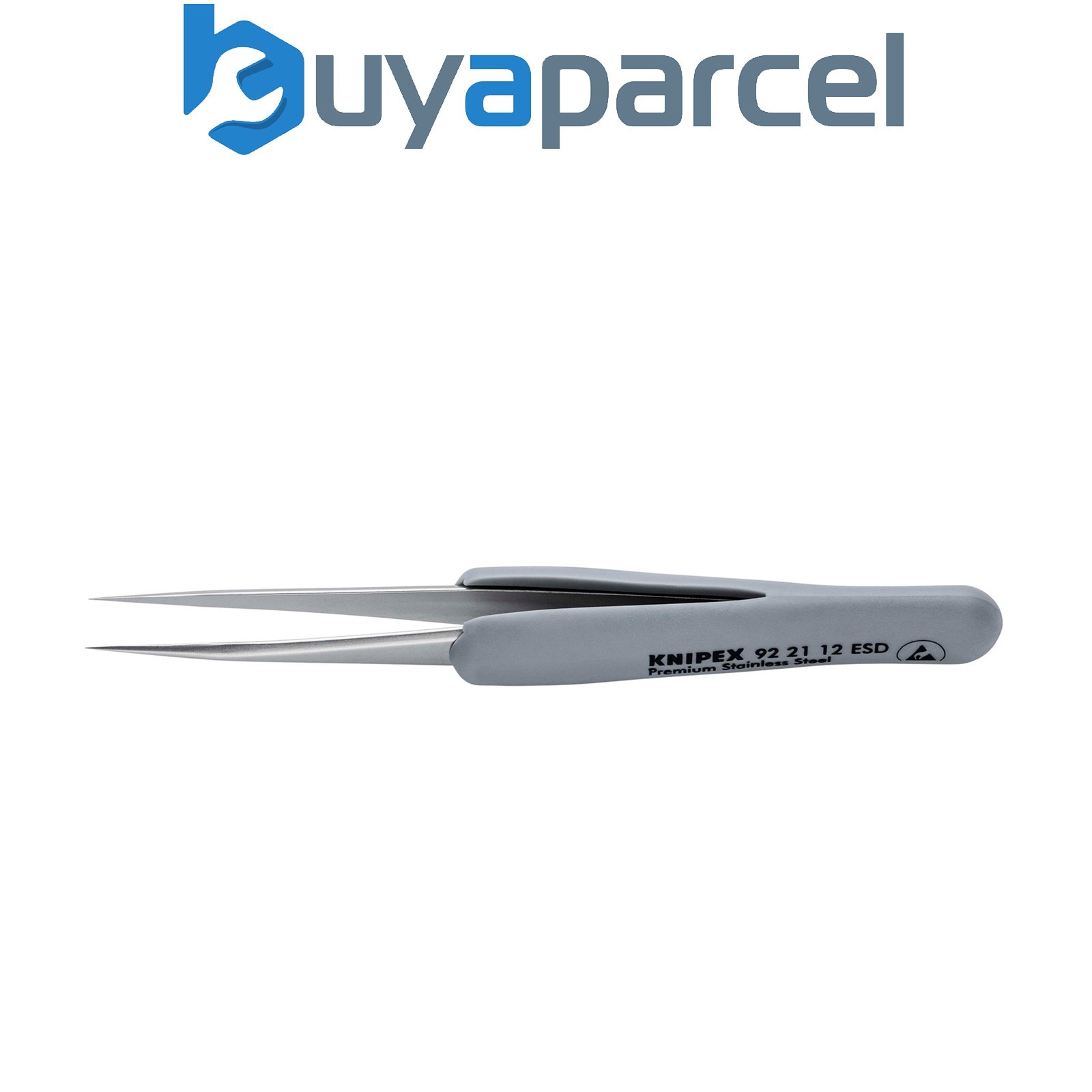 Draper 13196 KNIPEX 92 21 12 ESD Precision Tweezers with rubber handles ESD, 112