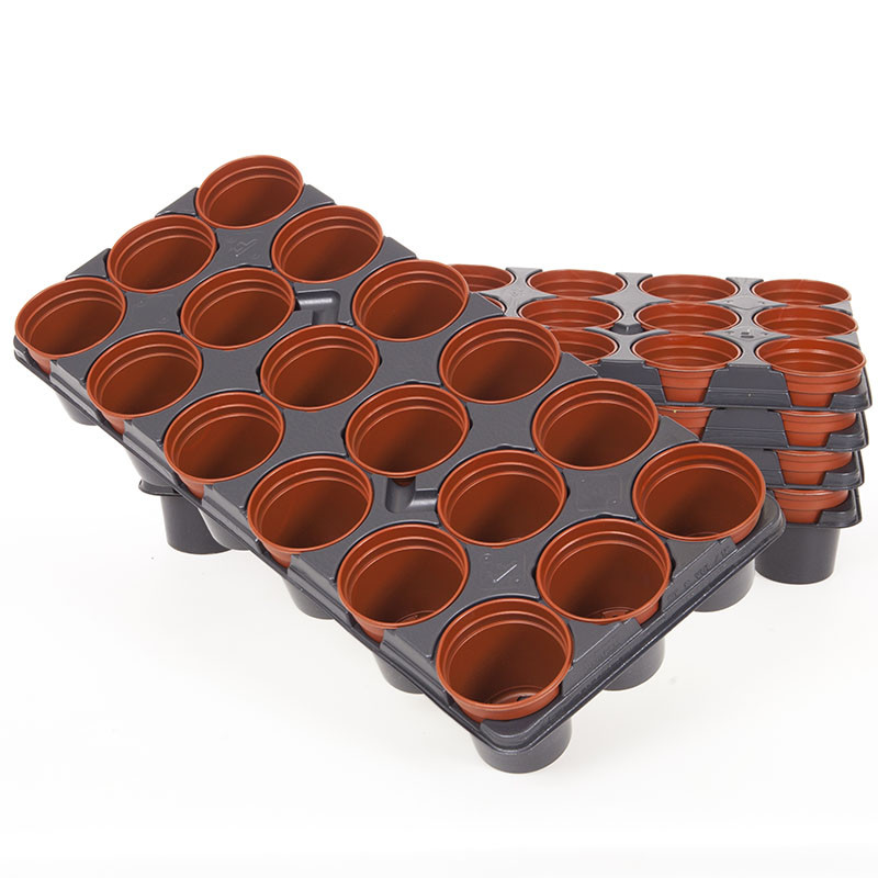 Professional Shuttle Trays Large, 90 Pots 9cm Diameter With Drainage Hole Sturdy