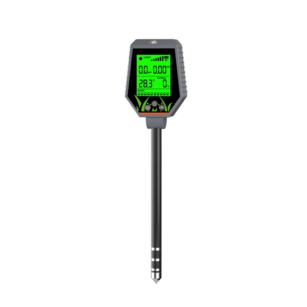 6-In-1 Soil Tester /EC/Humidity/Sunlight/Fertility/Temp Digital Soil1177
