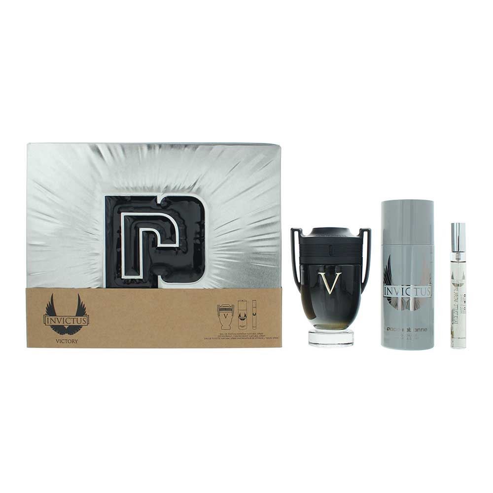 Paco Rabanne Invictus Victory Eau de Parfum 100ml Gift Set for Him - Damaged Box