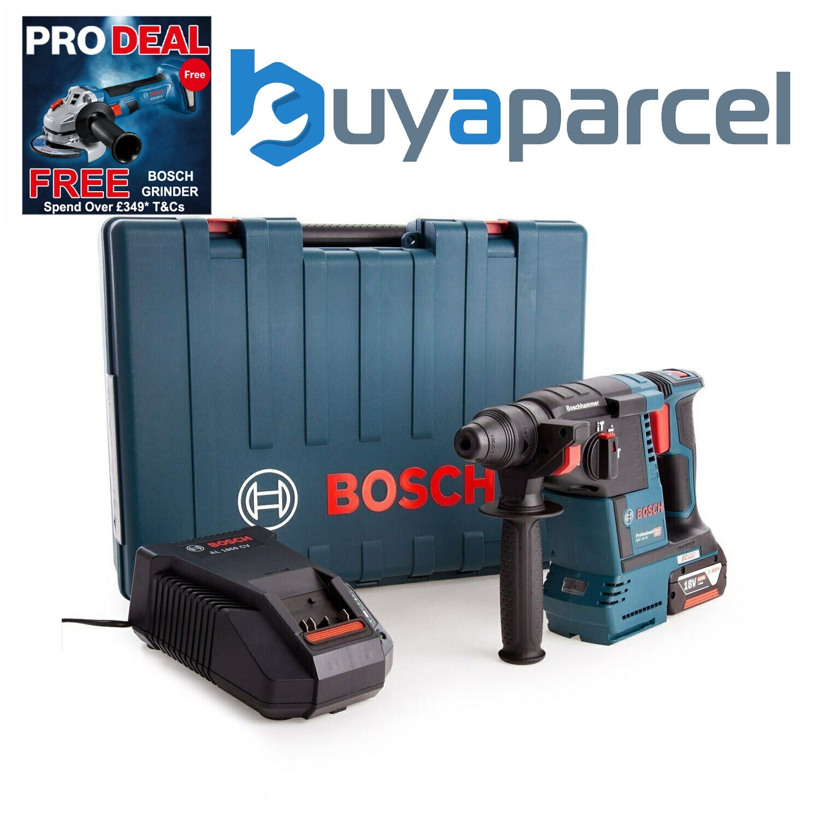 Bosch GBH18V-26 18v 3 Function Brushless SDS Drill - 1 x 5.0ah Battery GBH18V26