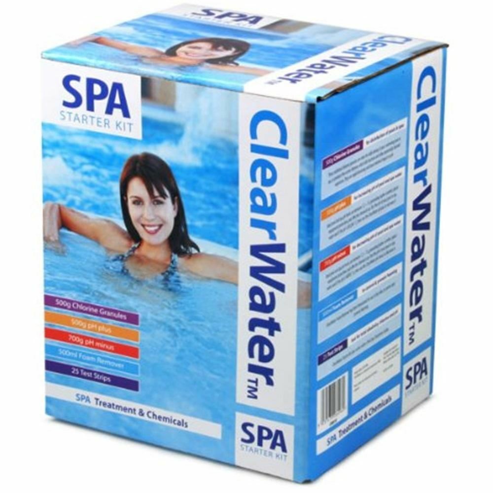 CLEARWATER SWIMMING POOL HOT TUB SPA WATER TREATMENT CHEMICAL STARTER KIT CH0018