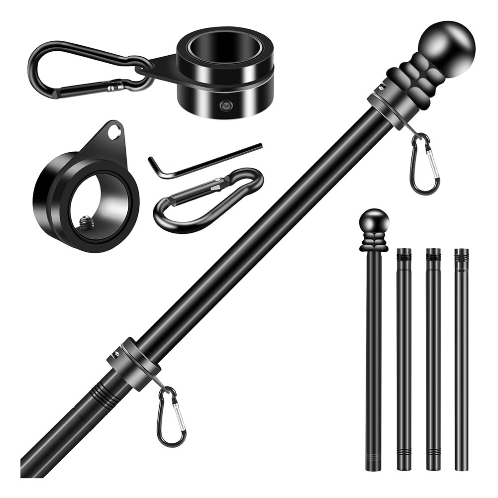 Flag Pole Set for House Porch, 6 FT Thickened Stainless Steel Wall Mount3076