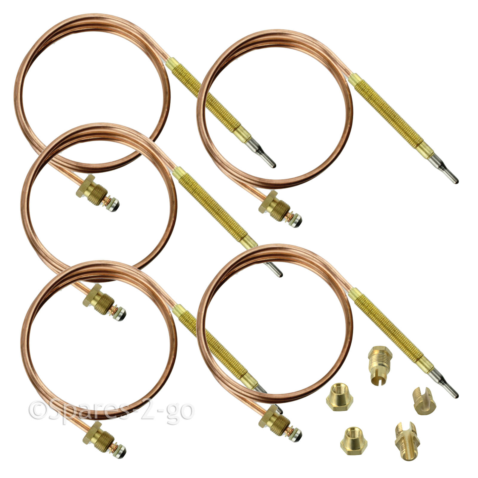 Thermocouple Kit 600mm Fixings UNIVERSAL Gas Boiler Oven Cooker Grill x 5 Pack
