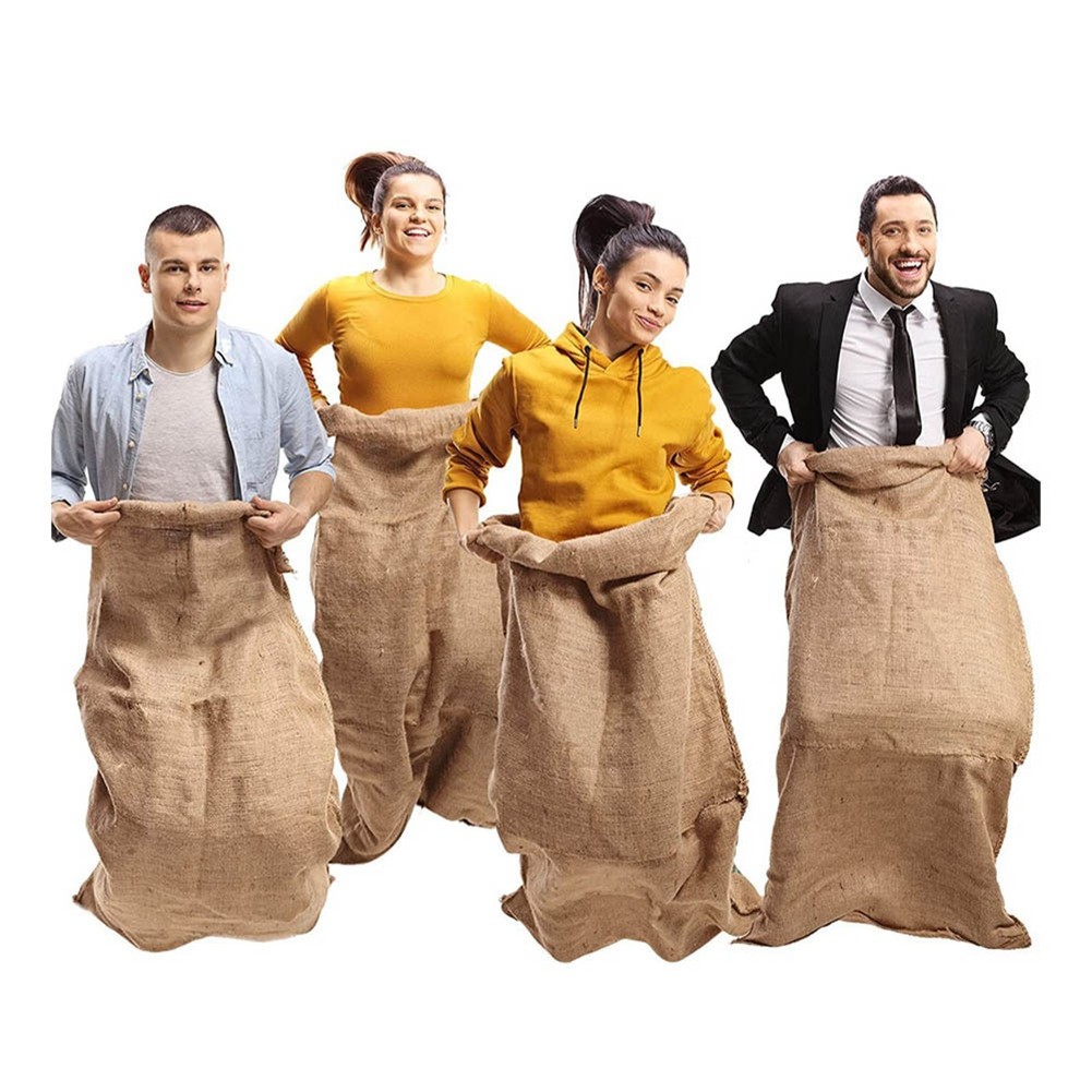 60x100CM Potato Game Bag Burlap Bag Outdoor Lawn Game Kids Adults Bbq9767
