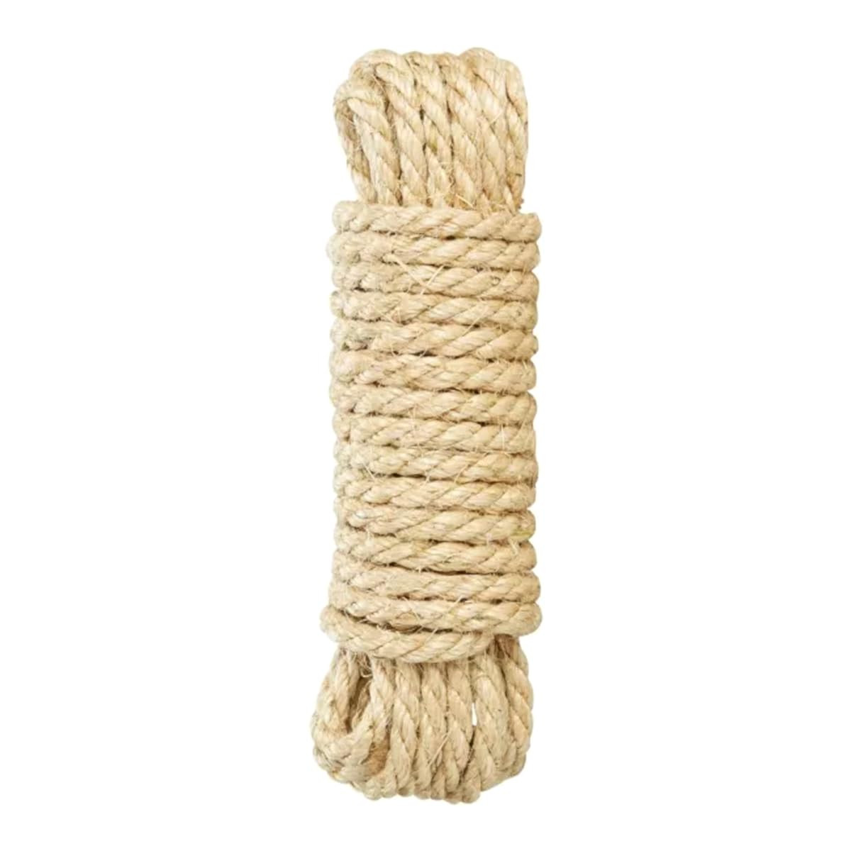 Sisal Rope for Cat Scratcher Cat Tree Repairing - 50 m / 164 ft of 12 mm Natural