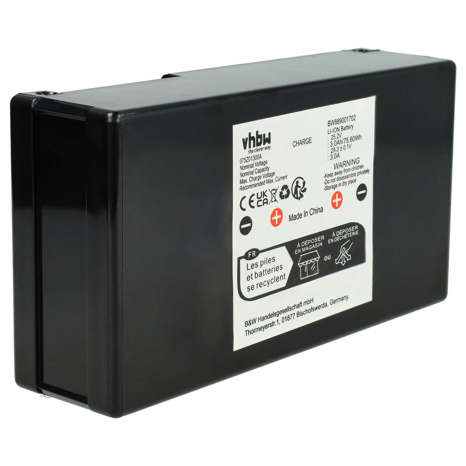 Battery for Wiper J Xe Joy Xp 3000mAh 25.2V