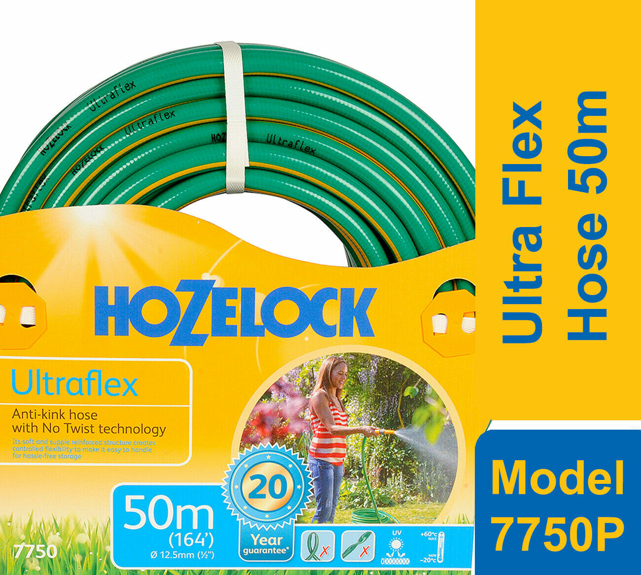 Hozelock 7750 Ultra Flex Anti knik Hose Pipe 50m