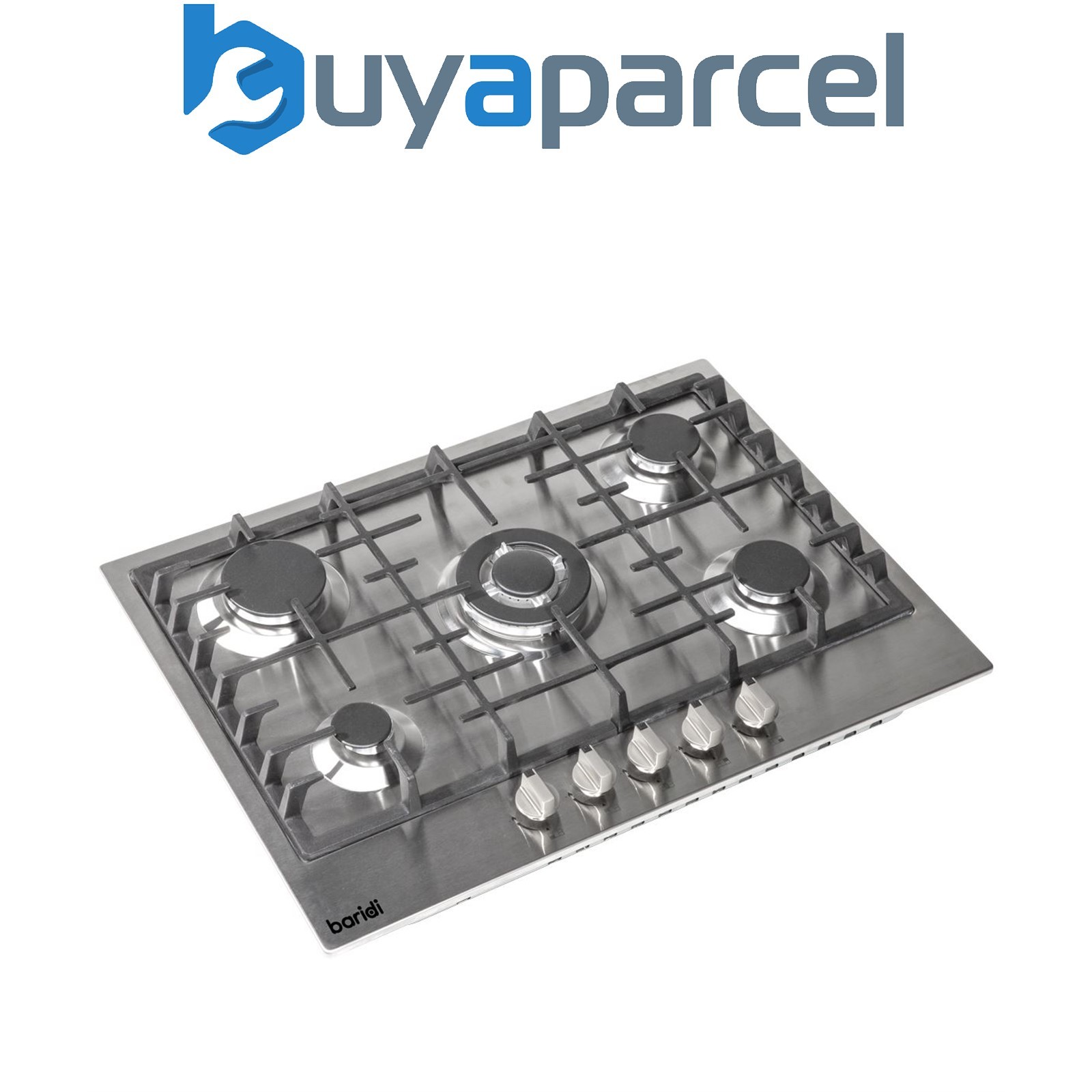 Sealey DH227 Baridi Gas Hob with 5 Cooking Zones 70cm - Stainless Steel