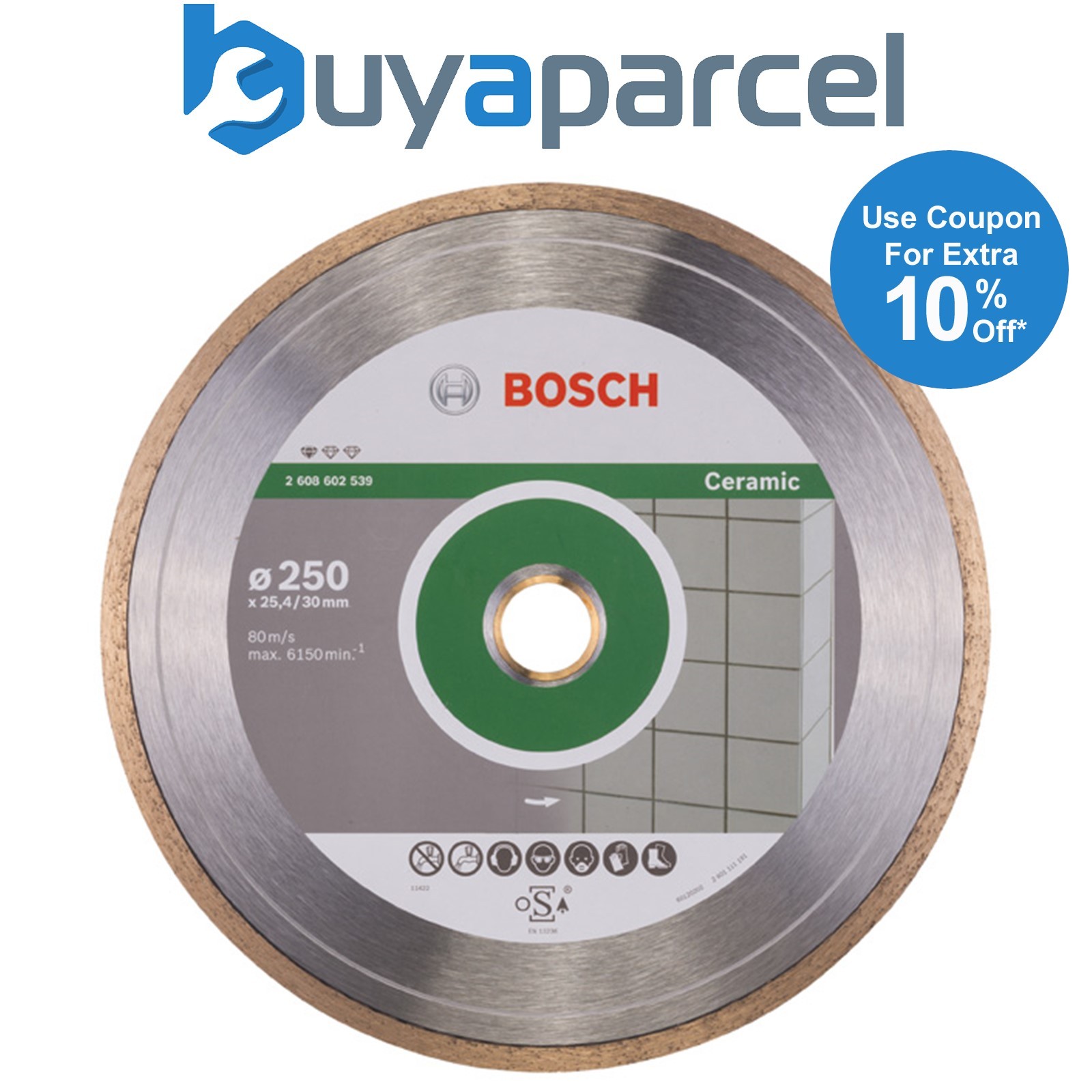 Bosch Diamond cutting discs Standard for Ceramic diamond cutting disc 2608602539