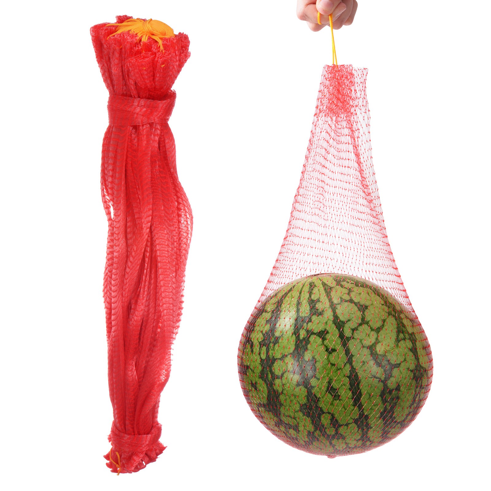 50 Pcs Watermelon Nets - 60cm Melon Hammock Apply to Garden(33lbs, Red)
