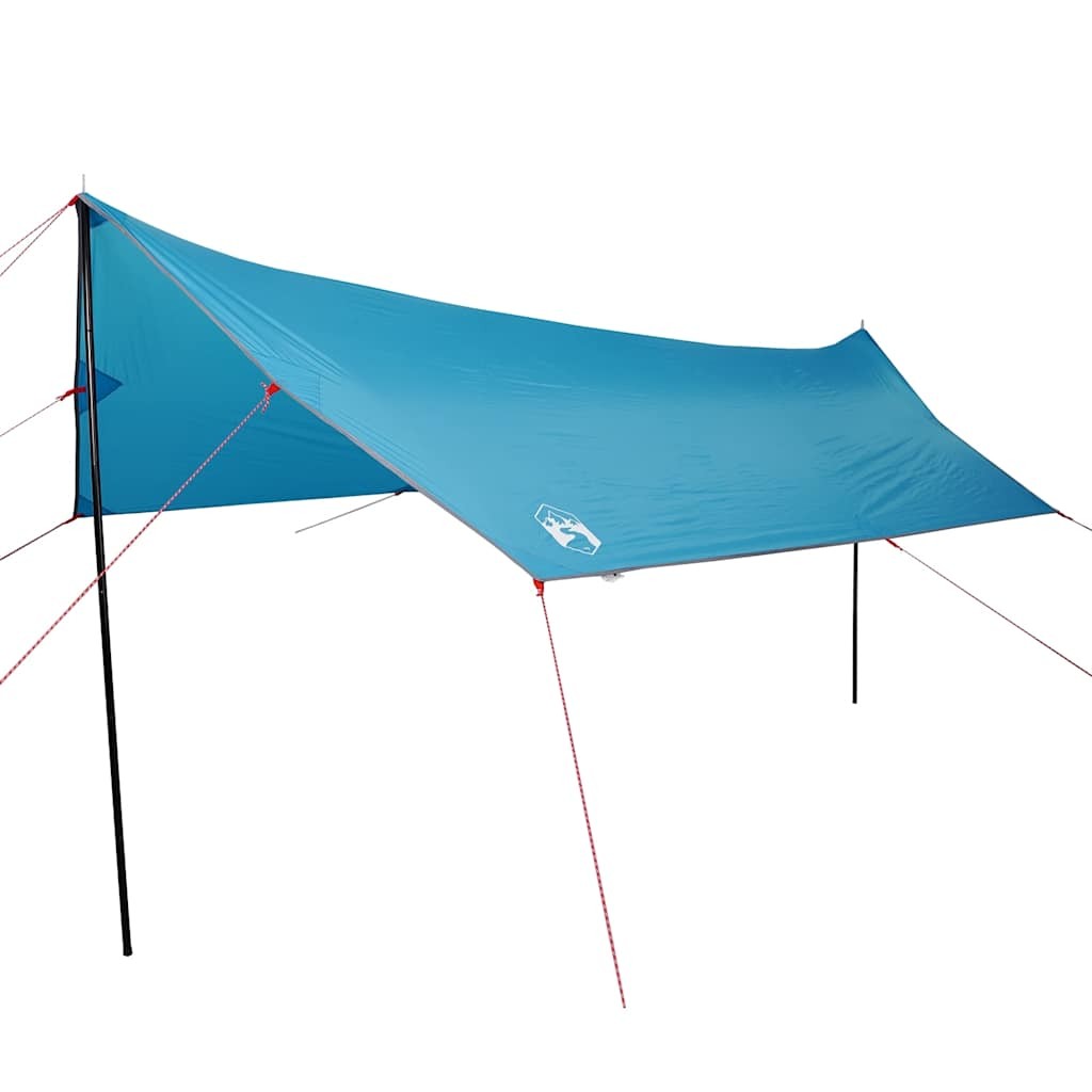 Camping Tarp Outdoor Patio Tarpaulin Shelter Sunshade Blue Waterproof vidaXL