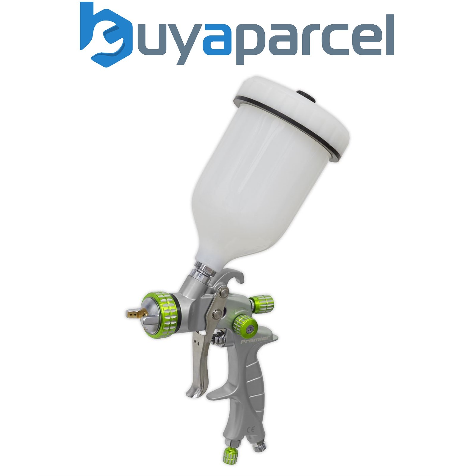 Sealey LVLP01 Premier Professional LVLP Gravity Feed Spray Gun 1.4mm Set-Up