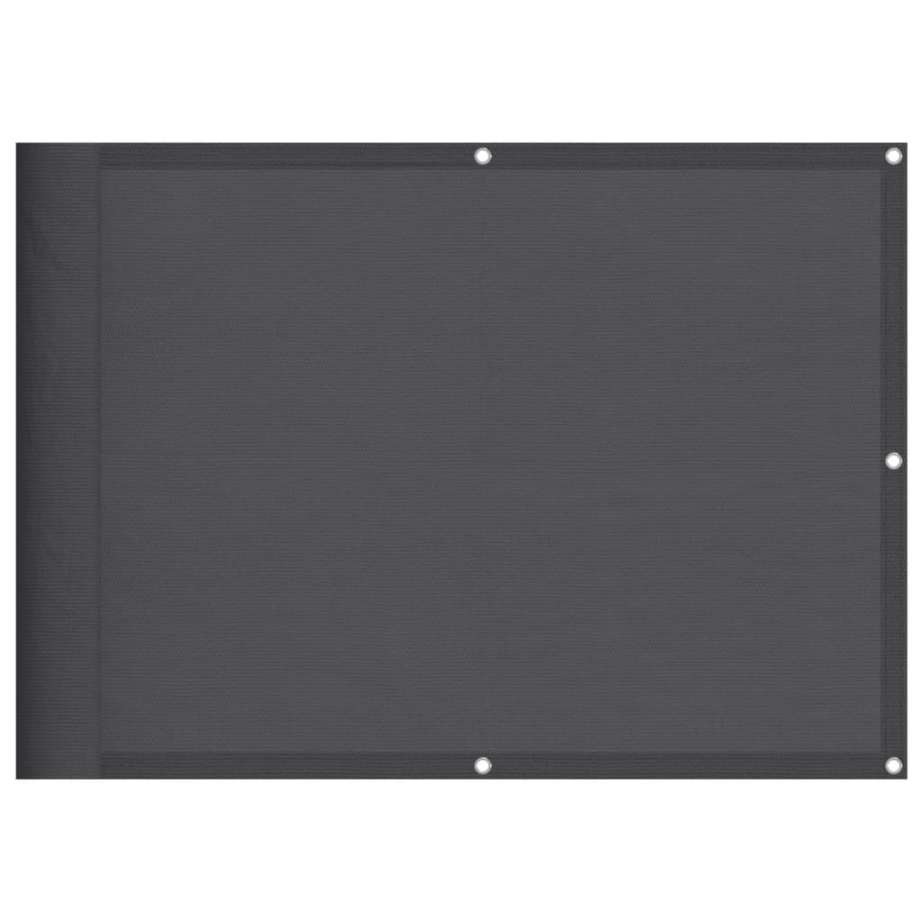 Balcony Screen Garden Privacy Anthracite 100% Polyester Oxford vidaXL