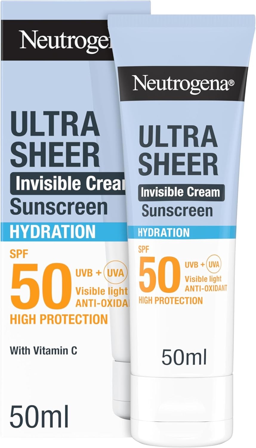 Neutrogena® Ultra Sheer Invisible Cream Sunscreen Hydration SPF50 50ml