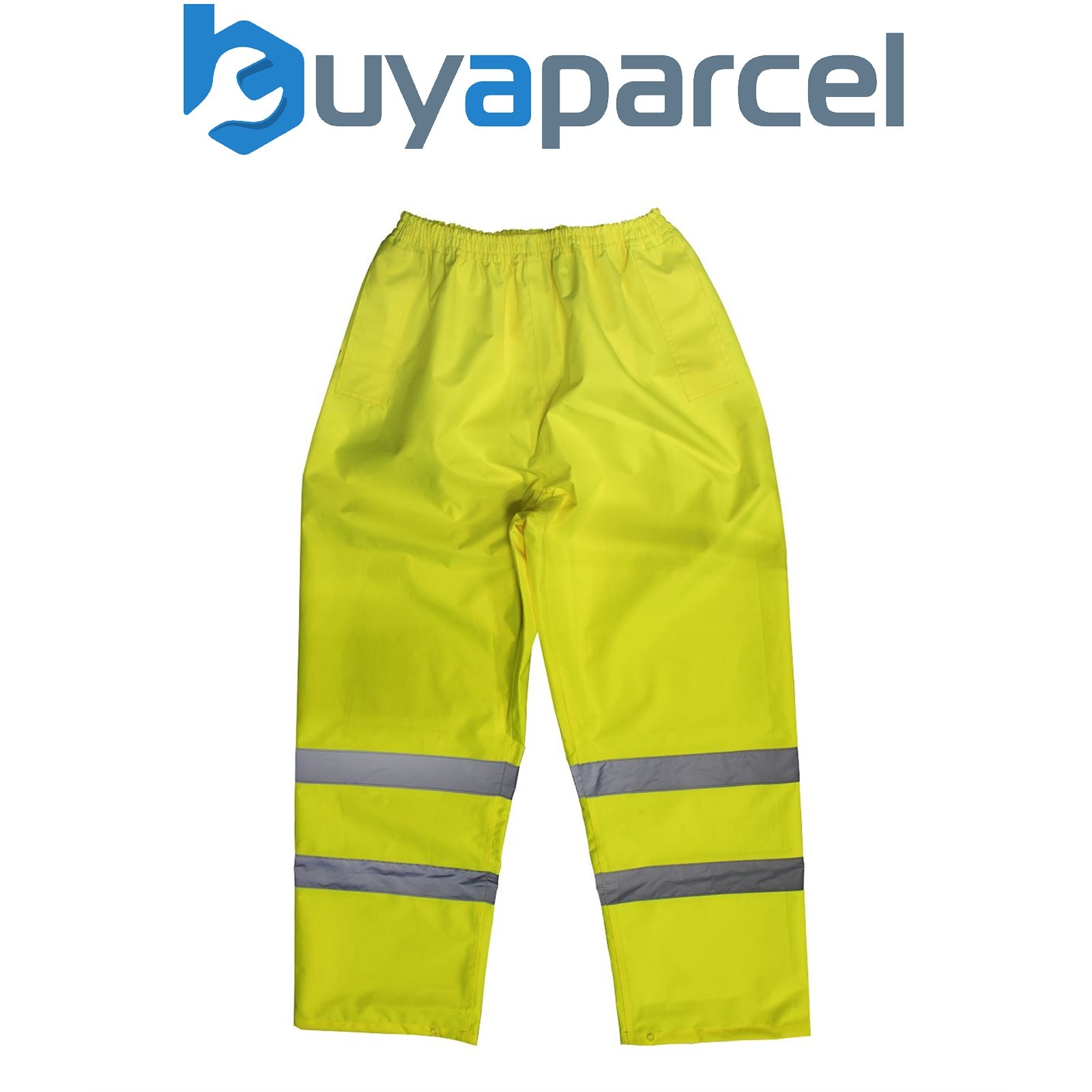 Sealey 807L Worksafe&reg; Hi-Vis Yellow Waterproof Trousers - Large