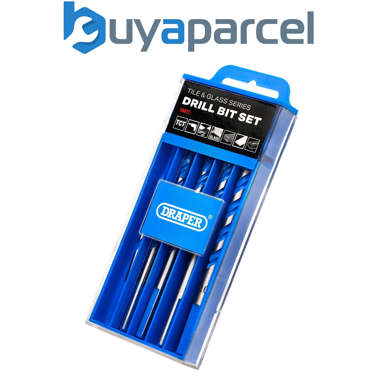 Draper 10072 TCT Tile and Glass Drill Bit Set (6 Piece)