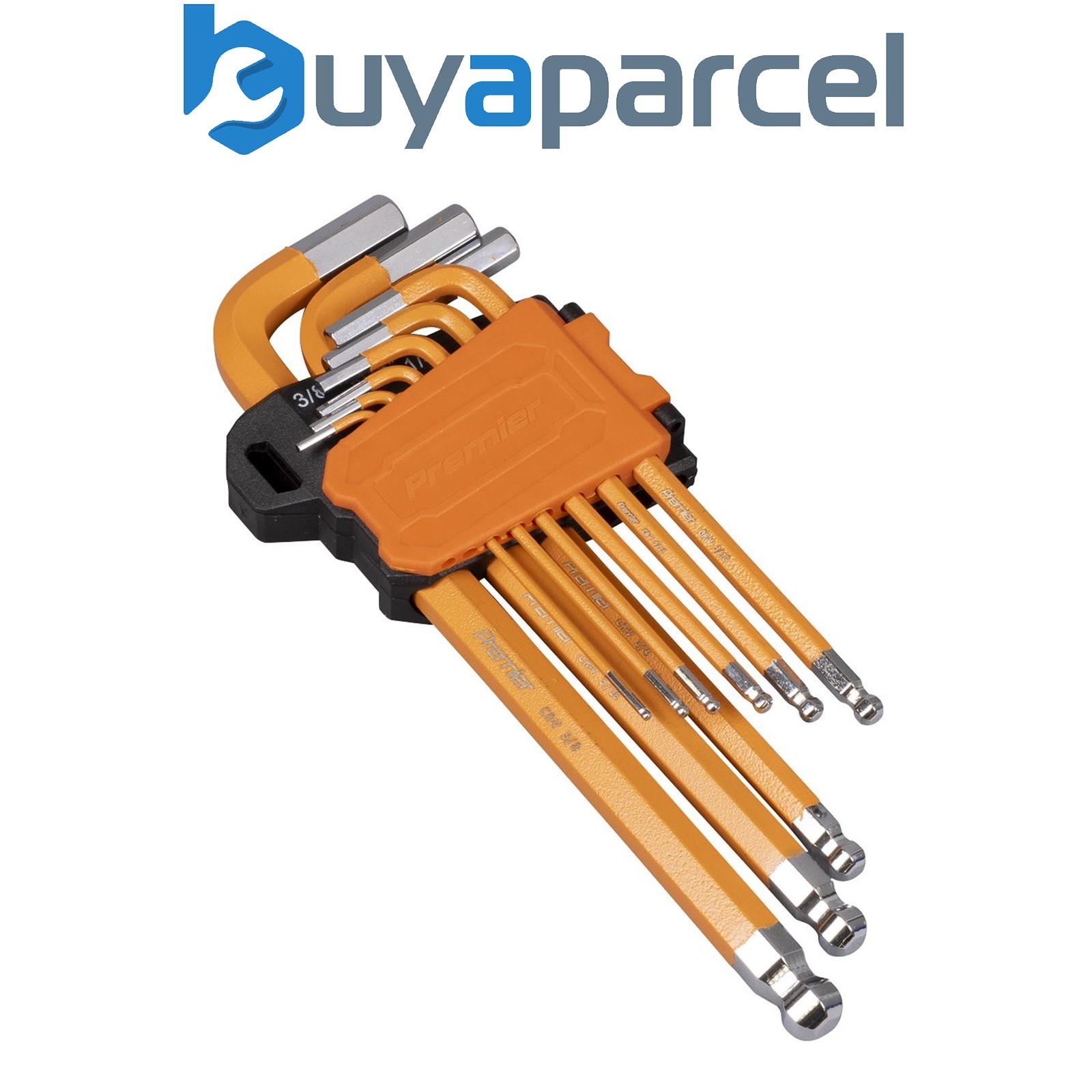 Sealey AK71750 Premier Imperial Long Hex Key Set Ball-End 9pc