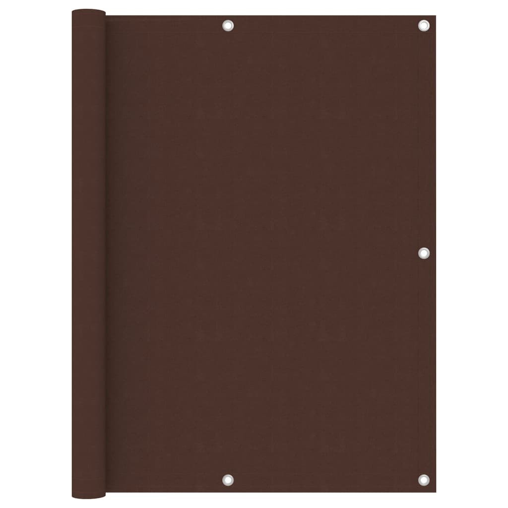 Balcony Screen Brown 120x600 cm Oxford Fabric Garden Privacy Sunshade vidaXL