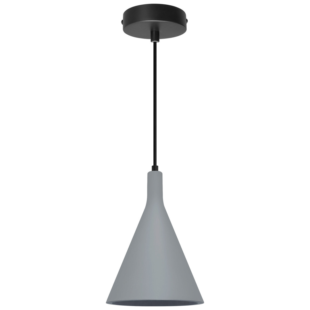 Grey Gypsum Ceiling Pendant Light Lamp Shade Modern K413
