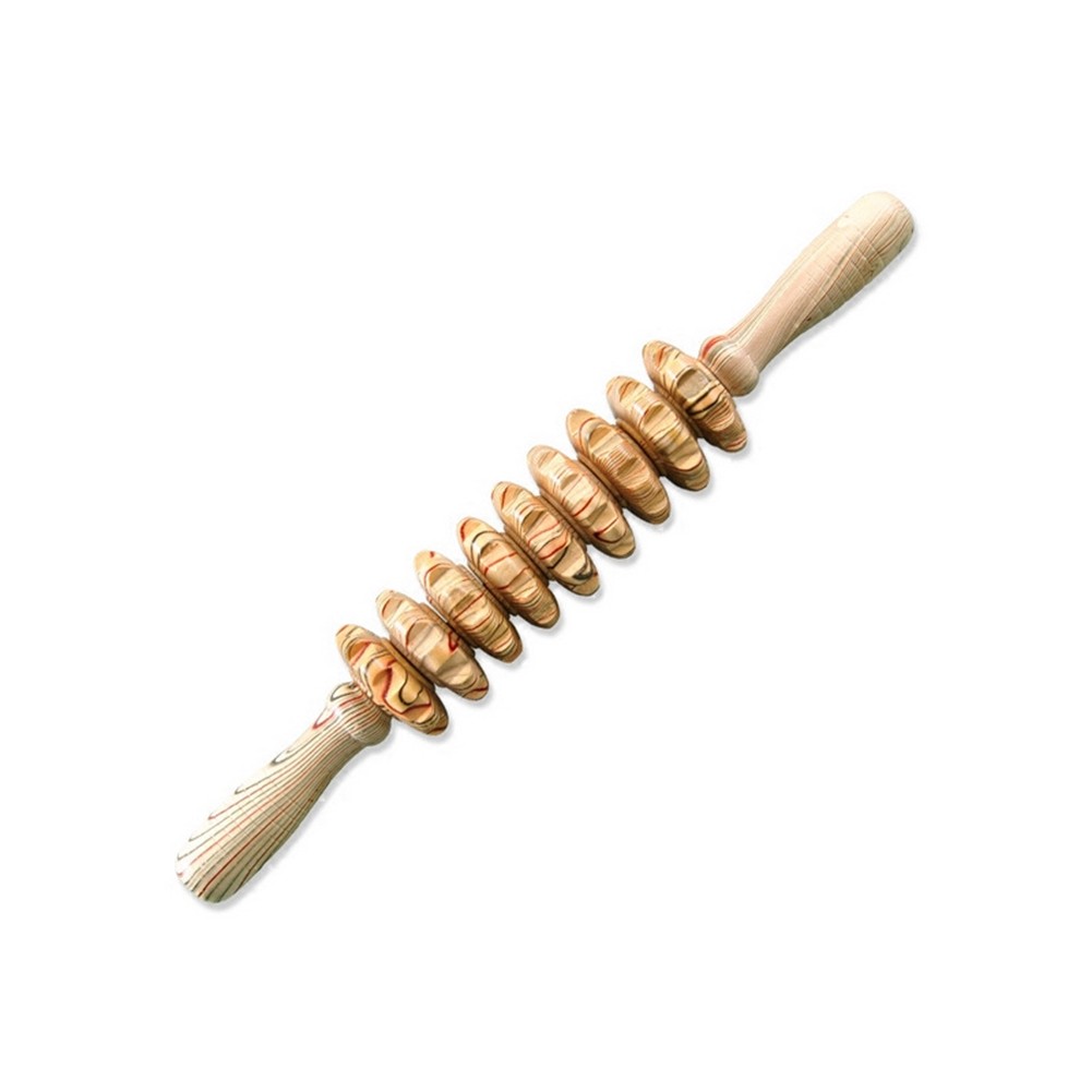 6X(Fitness Roller Stick Muscle Relax Body Cellulite Acupuncture Massager N7F9)
