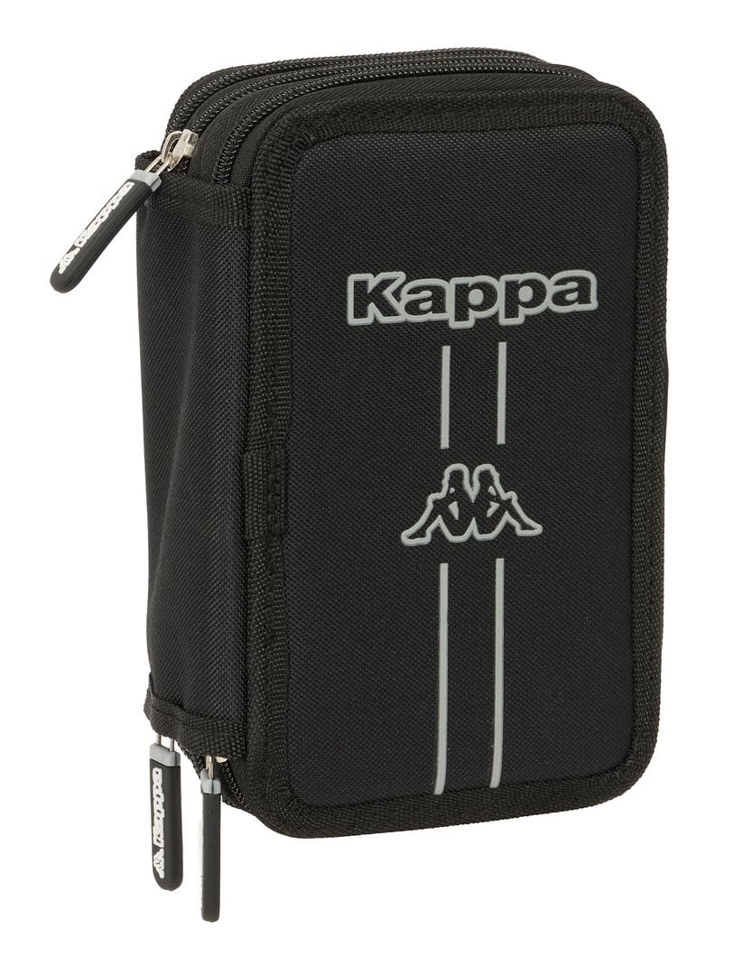 Safta KAPPA Dark School Pencil Case with 37 Tools Included, Children's Pencil Ca