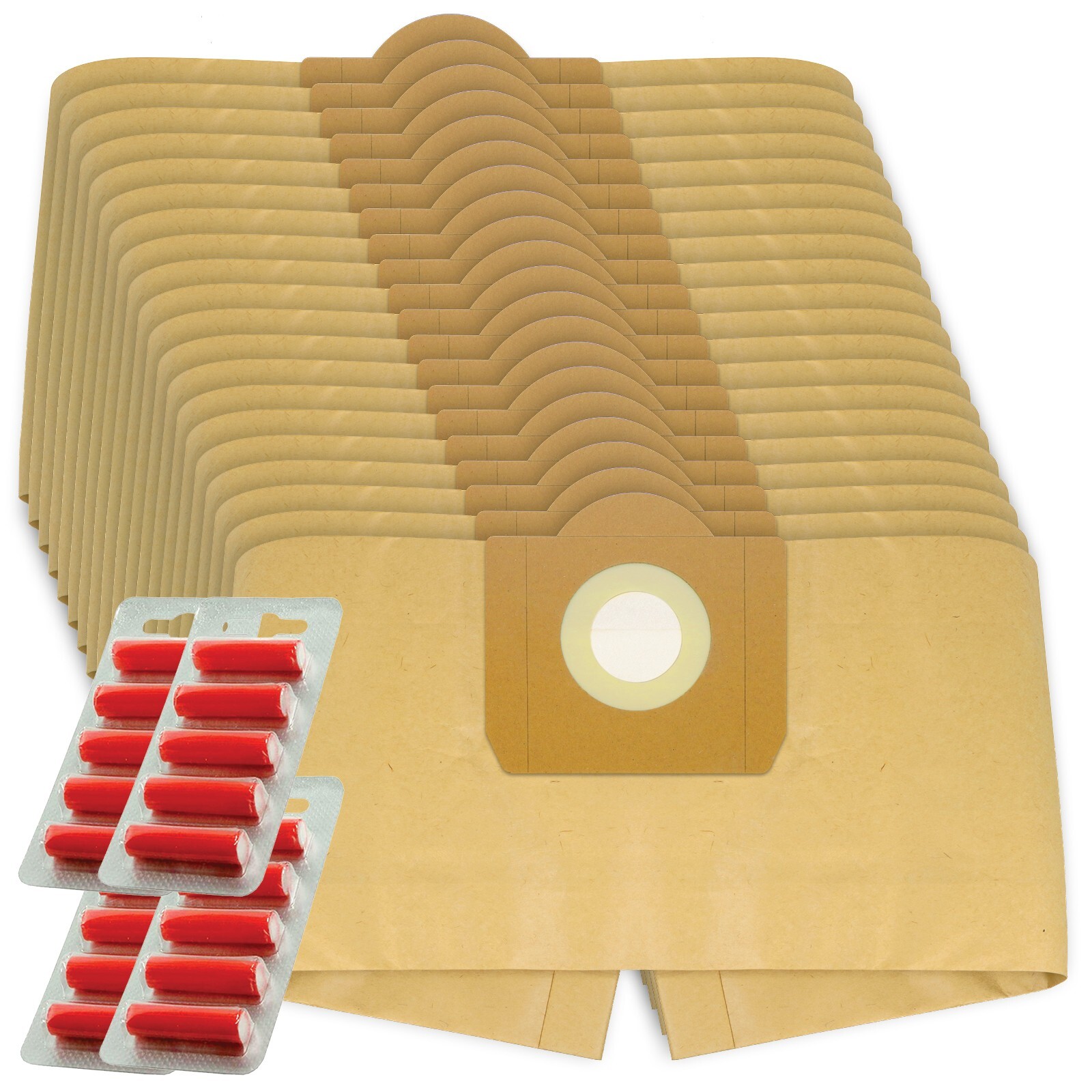 Double Walled Dust Bags x 20 for BUSH WET & Dry Vacuum Cleaner Bag + Fresh