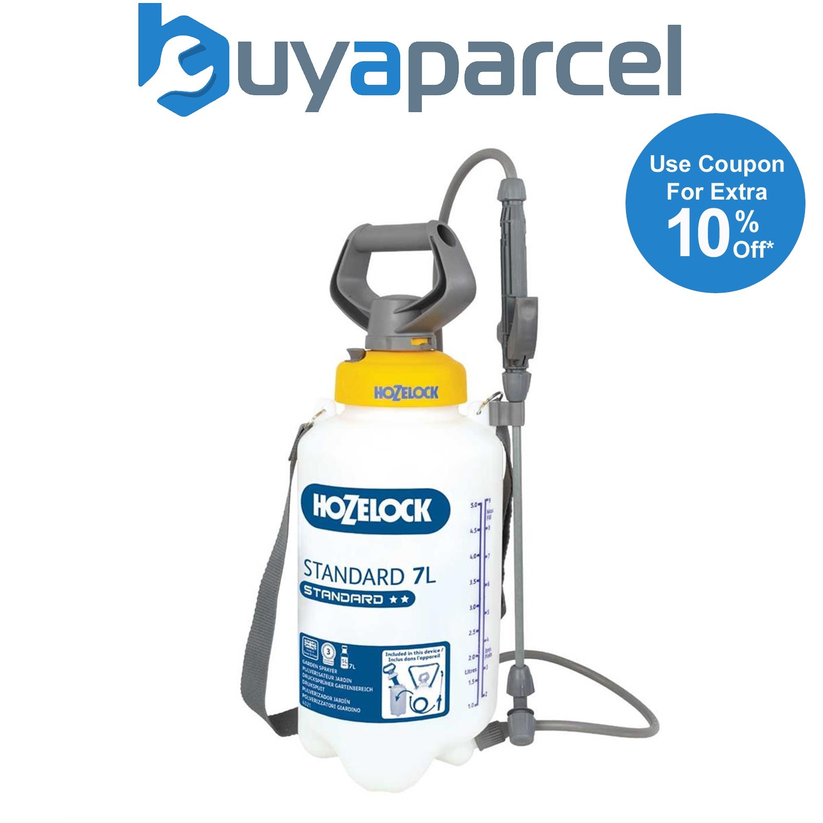 Hozelock 4231 7L Litre Killaspray Multipurpose Pressure Sprayer Washer 4507
