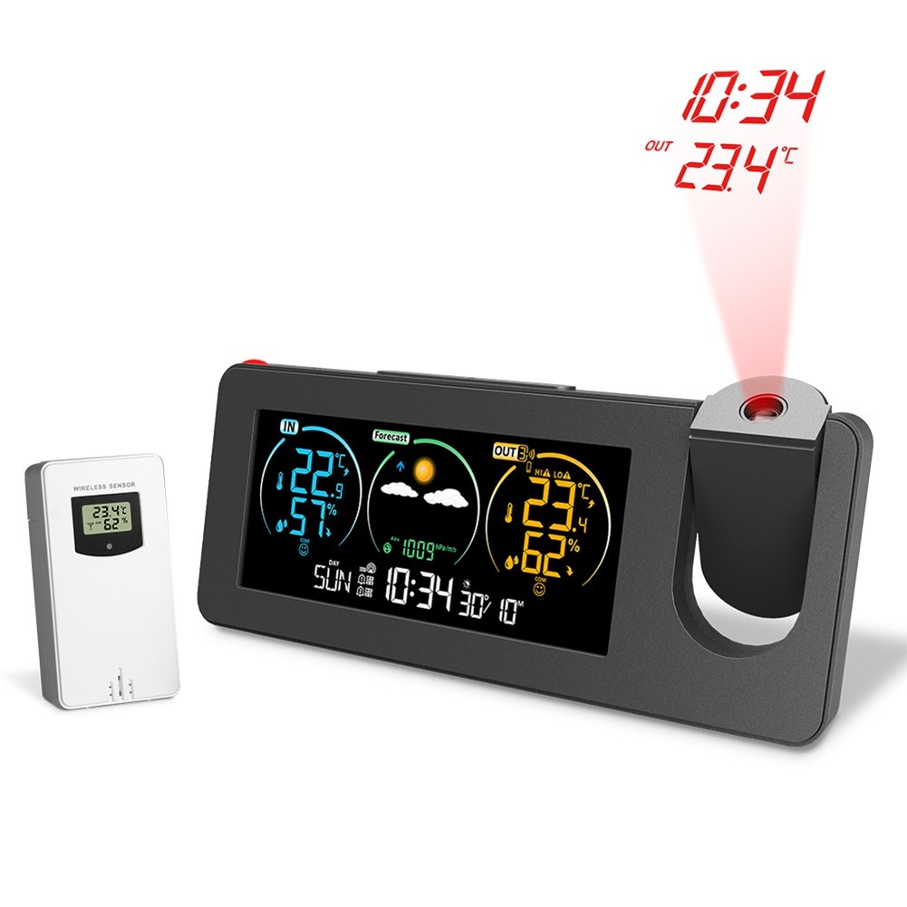 USB Plug Electronic Projection Clock Electronic Weather Station Projection5013