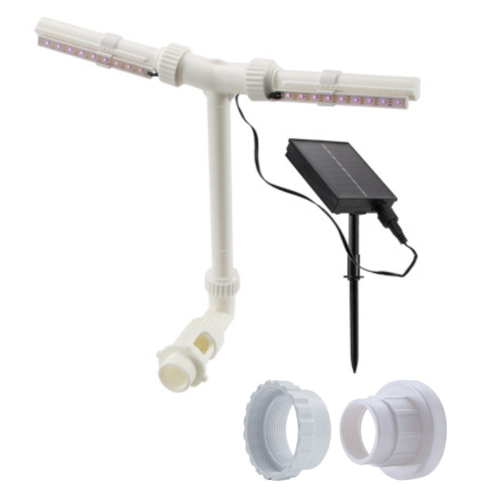 Solar Pool Fountain for Above and in-Ground Pools with RGB Lights and Auto9546