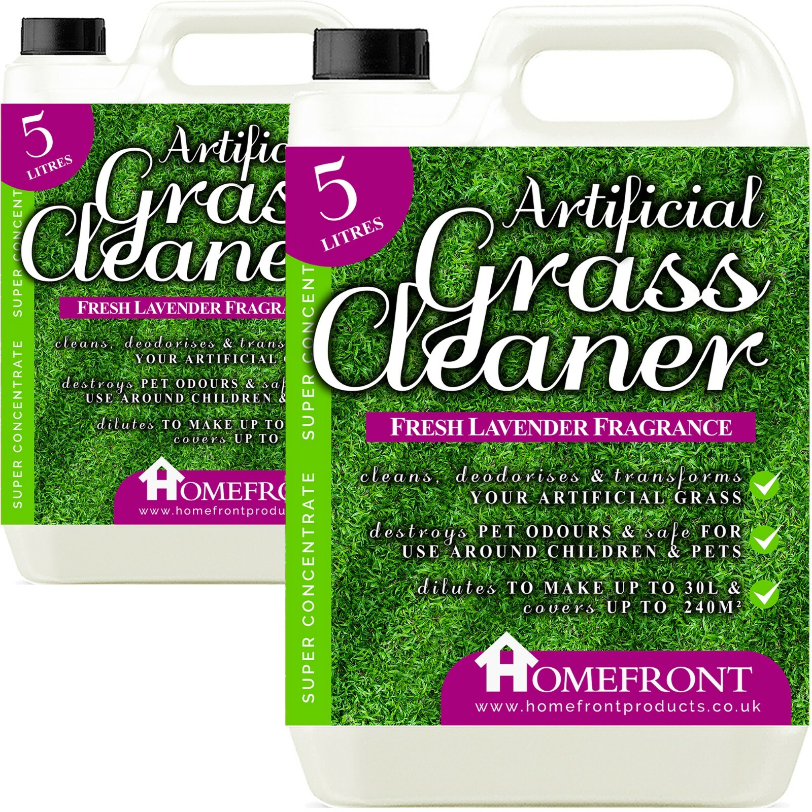 Homefront Artificial Grass Disinfectant Cleaner Garden Astro Turf Deodoriser 10L