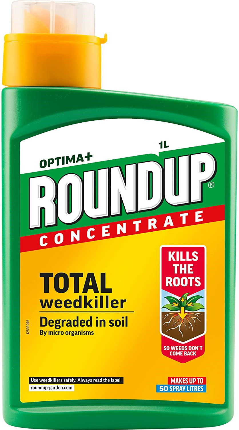 Roundup Optima+ Total Weedkiller, Concentrate, 1 Litre