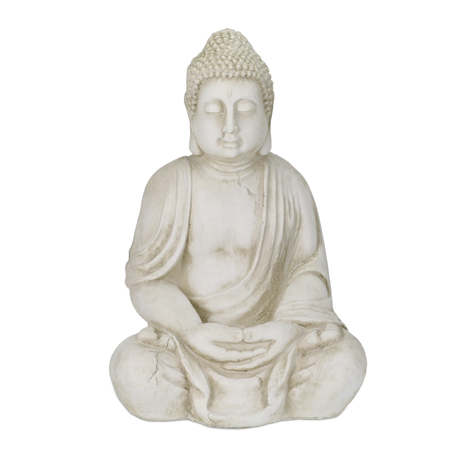 Buddha sculpture Meditative Statue UV-resistant 7.5 kg Buddha Figurine Polyresin