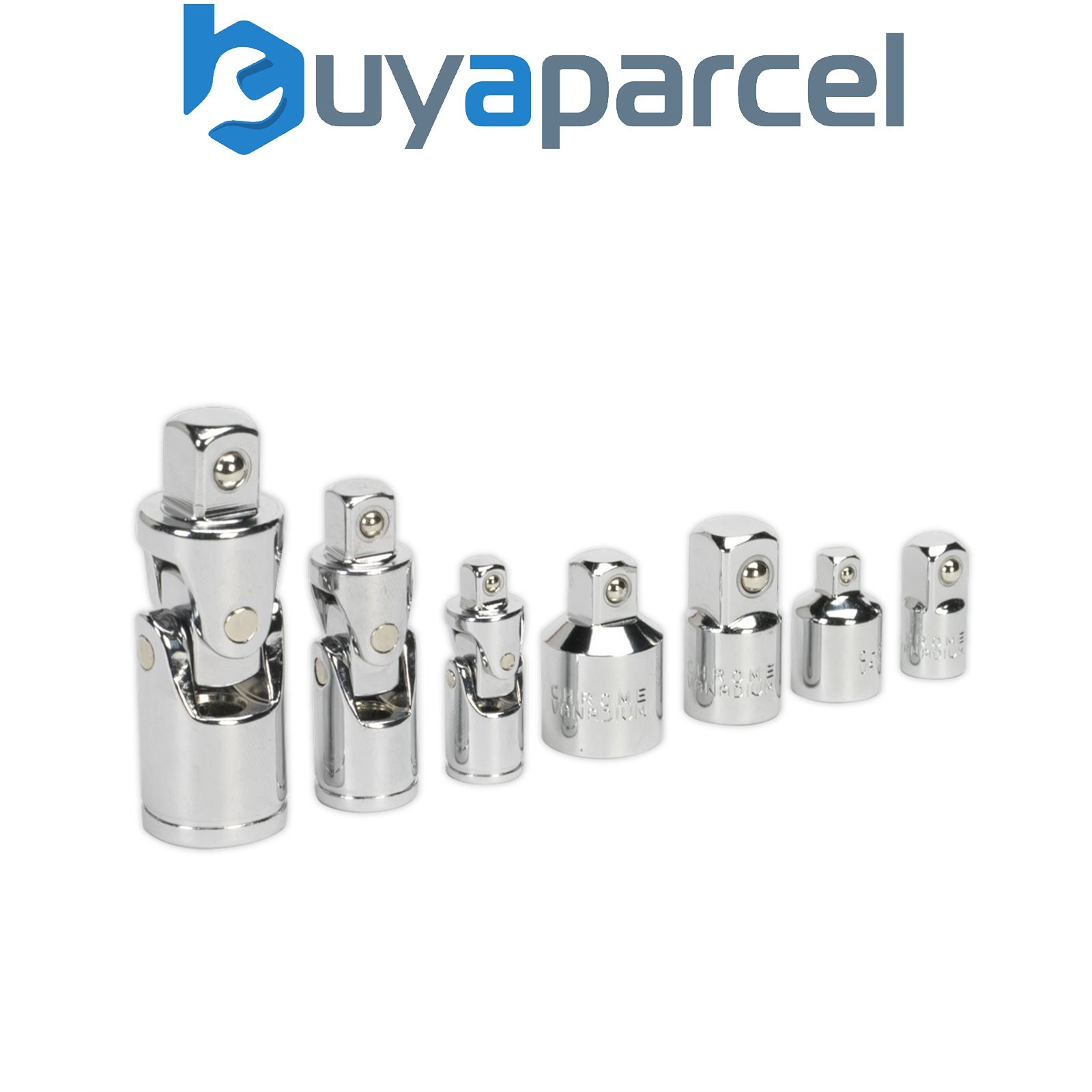 Sealey AK2737 Premier Universal Joint & Socket Adaptor Set 7pc