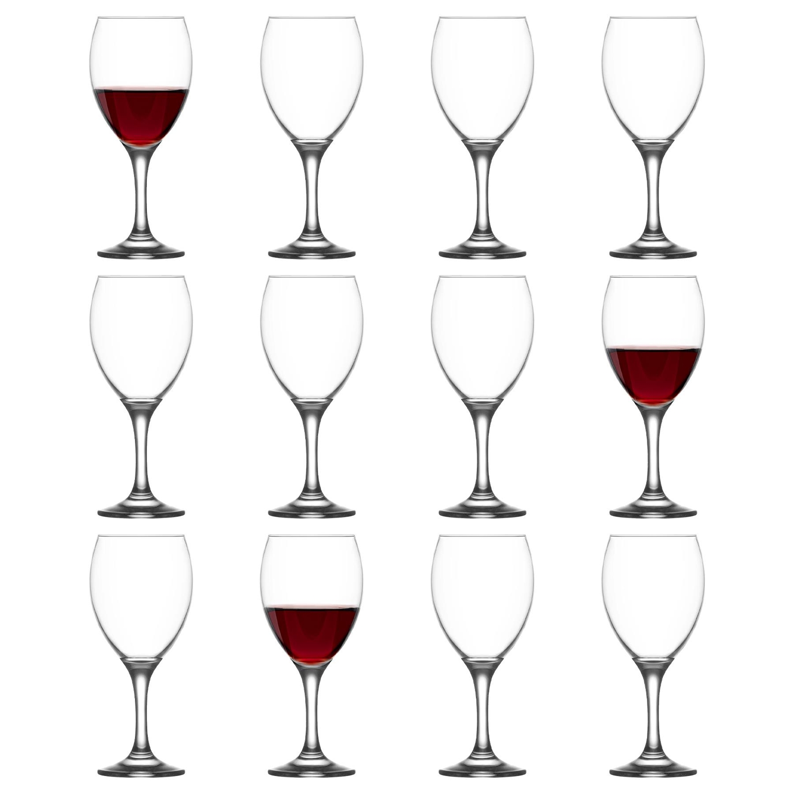 12x LAV 455ml Empire Red Wine Glasses Party Cocktail Drinking Glass Goblet Set