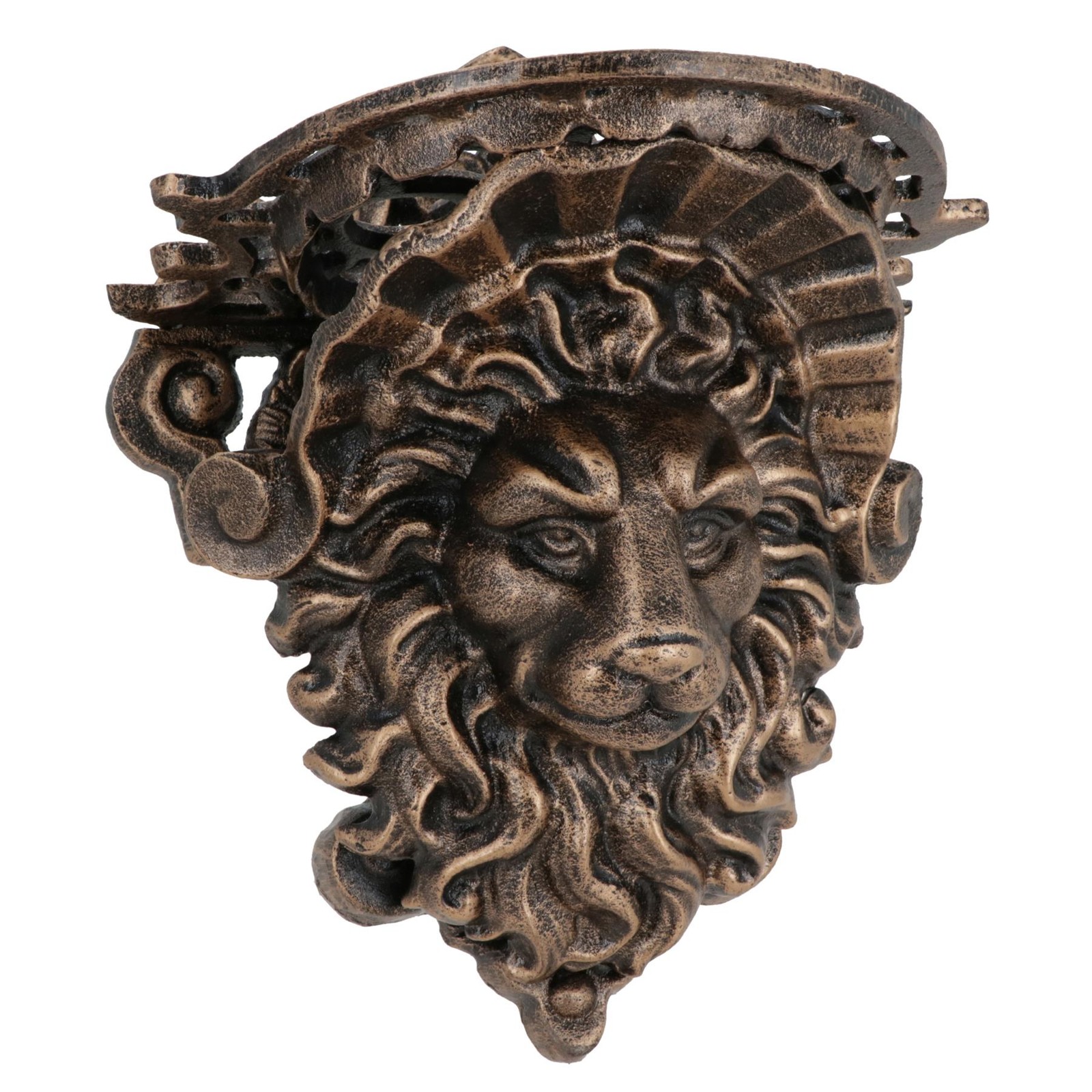 Lion Face Plant Pot Stand Holder Wall Mount Shelf Garden Patio Yard House