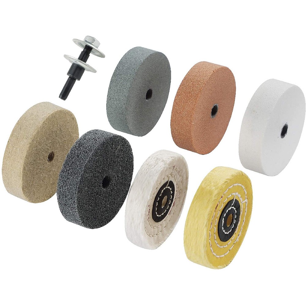 Buffing Polishing Wheel Kit 3 Inch,for Bench Buffer/Bench Grinder,Buffing9482