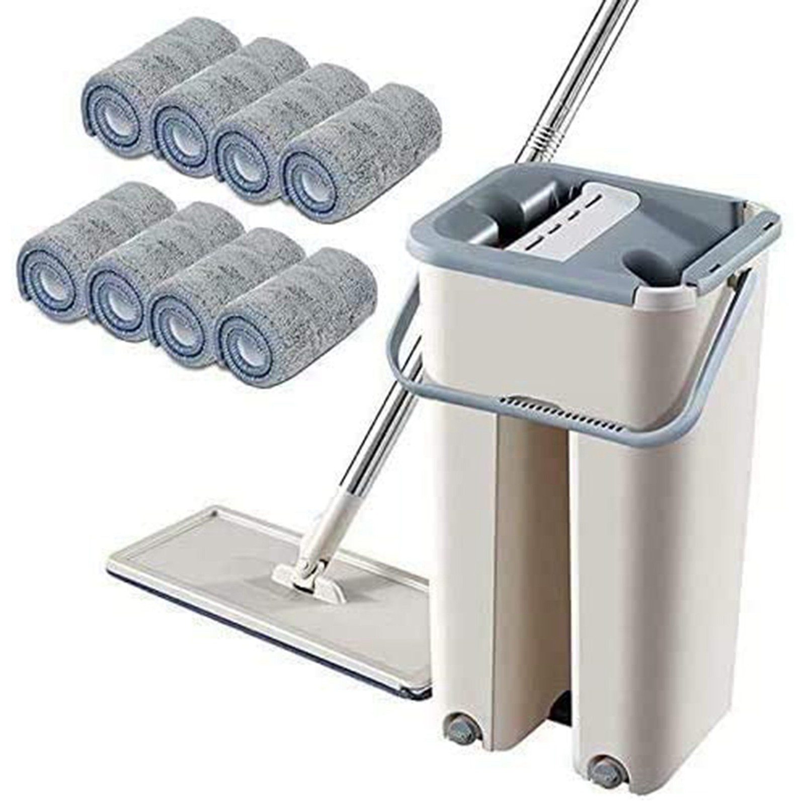 Floor 360 Degree Rotation Telescopic Handle Self-Cleaning Flat Mop6989