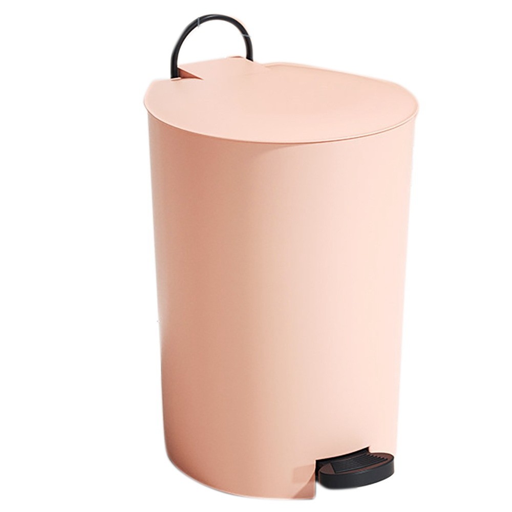 Nordic Trash Can with Cover Pedal Mute Slow Drop -Odor for Household9725