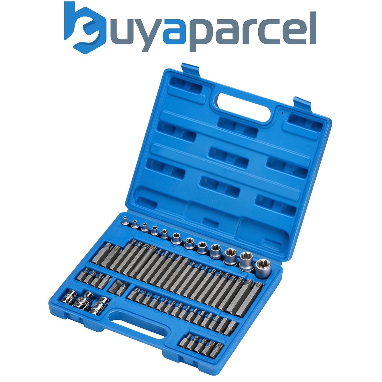 Draper 63376 Draper Expert Mechanics Socket and Bit Set, 3/8, 1/2" Sq. Dr. (61 P