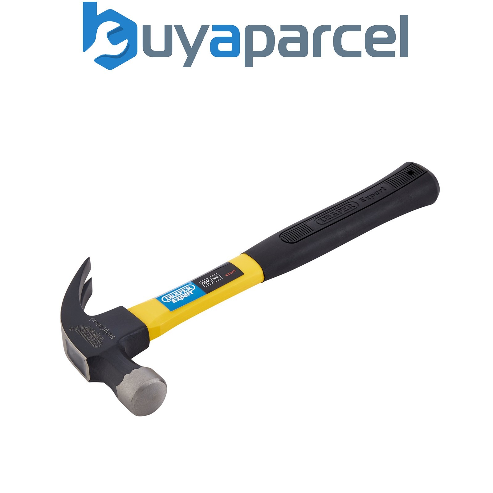 Draper 63347 Draper Expert Fibreglass Shafted Claw Hammer, 560g/20oz