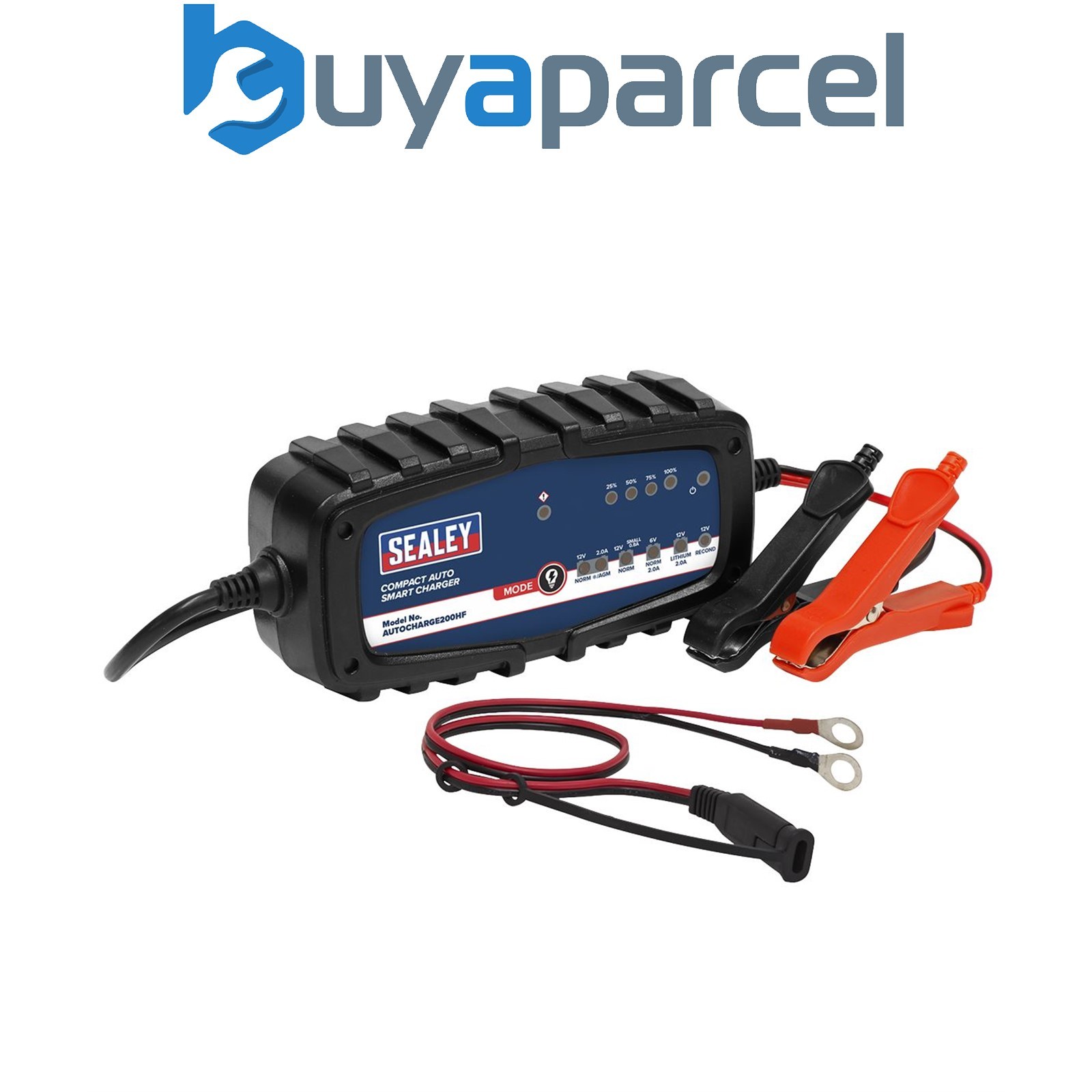 Sealey AUTOCHARGE200HF 6/12V Compact Auto Smart Charger & Maintainer 2A