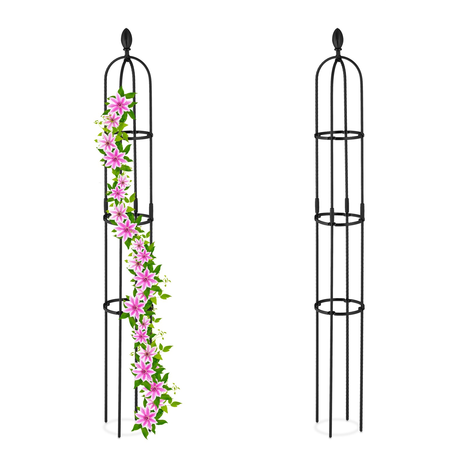 Garden obelisk Climbing Plant Support metal rose cage weatherproof lightweight