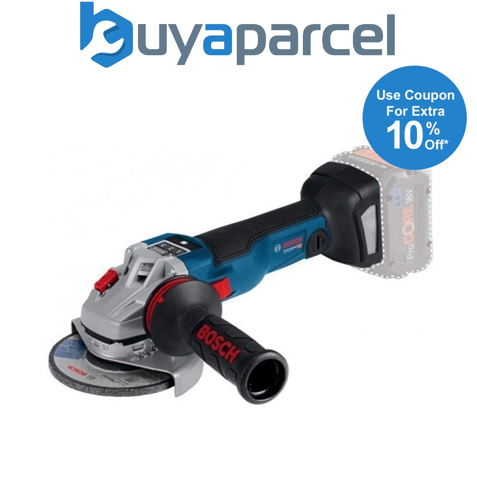 Bosch GWS 18 V-10 115mm Brushless Cordless 18v Angle Grinder - Bare 06019J4000